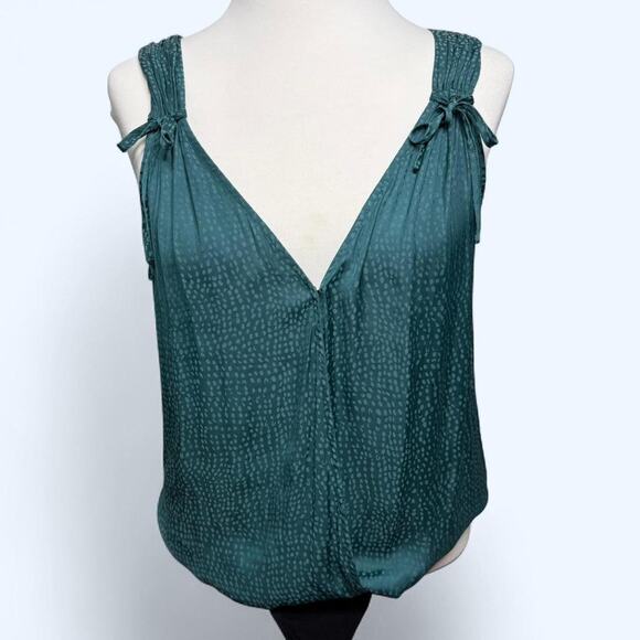 NWT PAIGE Cersia Surplice Bodysuit – Size S - Draped V-Neck - Quiet Luxury Glam - Picture 1 of 7